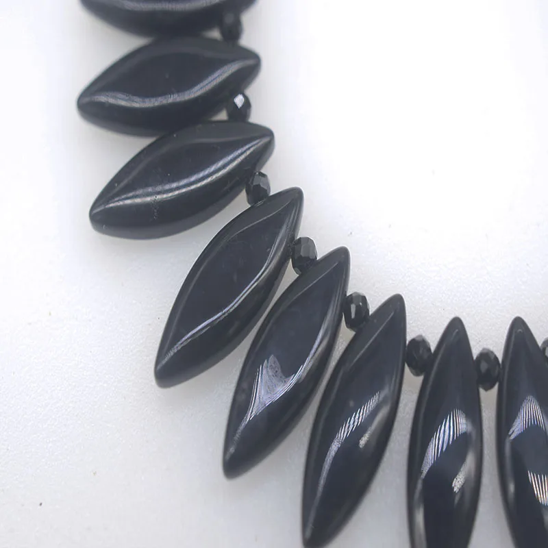 DIY 쥬얼리 목걸이용 블랙 마노 루즈 비즈 20개 도매