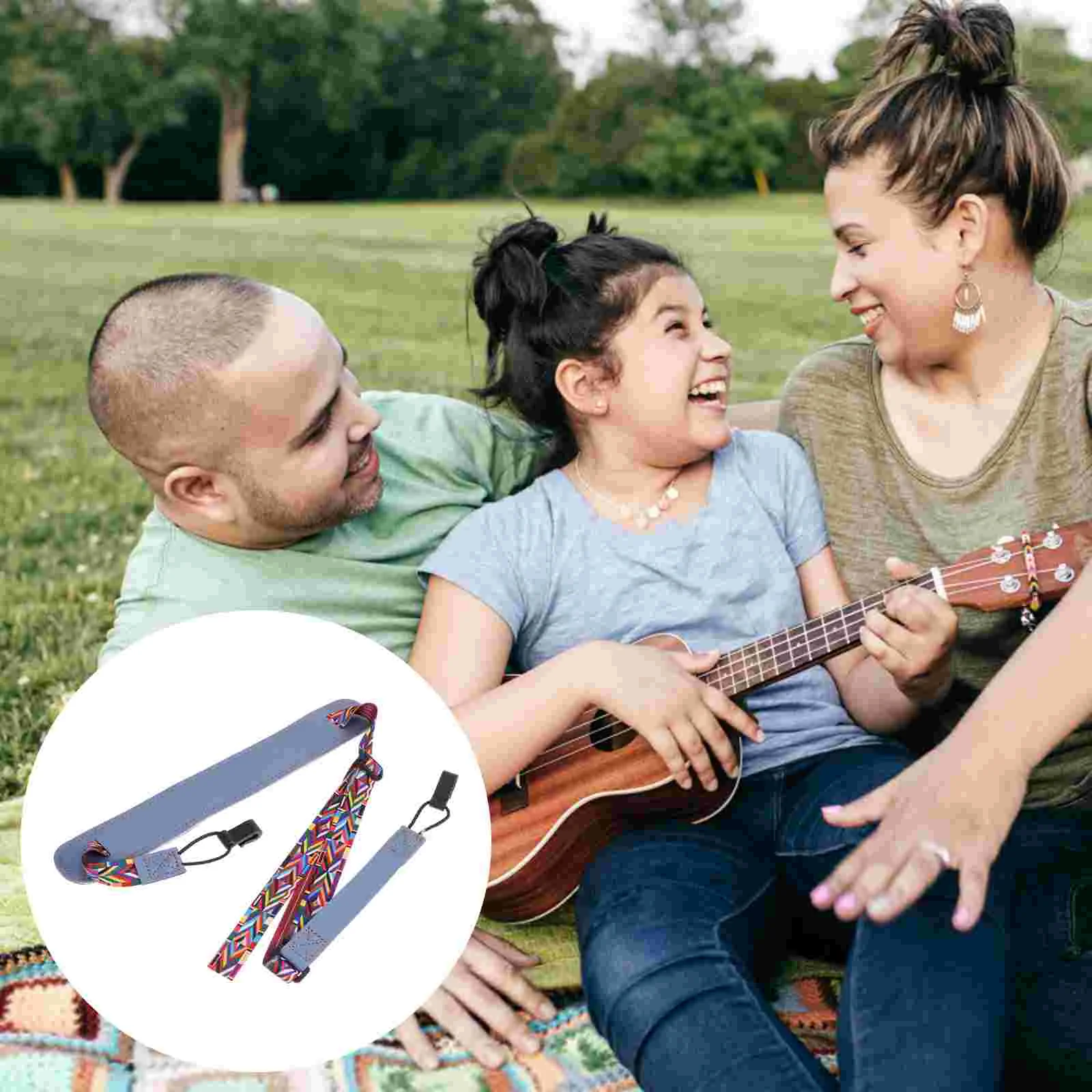 

Ukulele Strap Laptop Computer Adjustable Belt Guitar Shoulder No Drill Instrument Accessories Child
