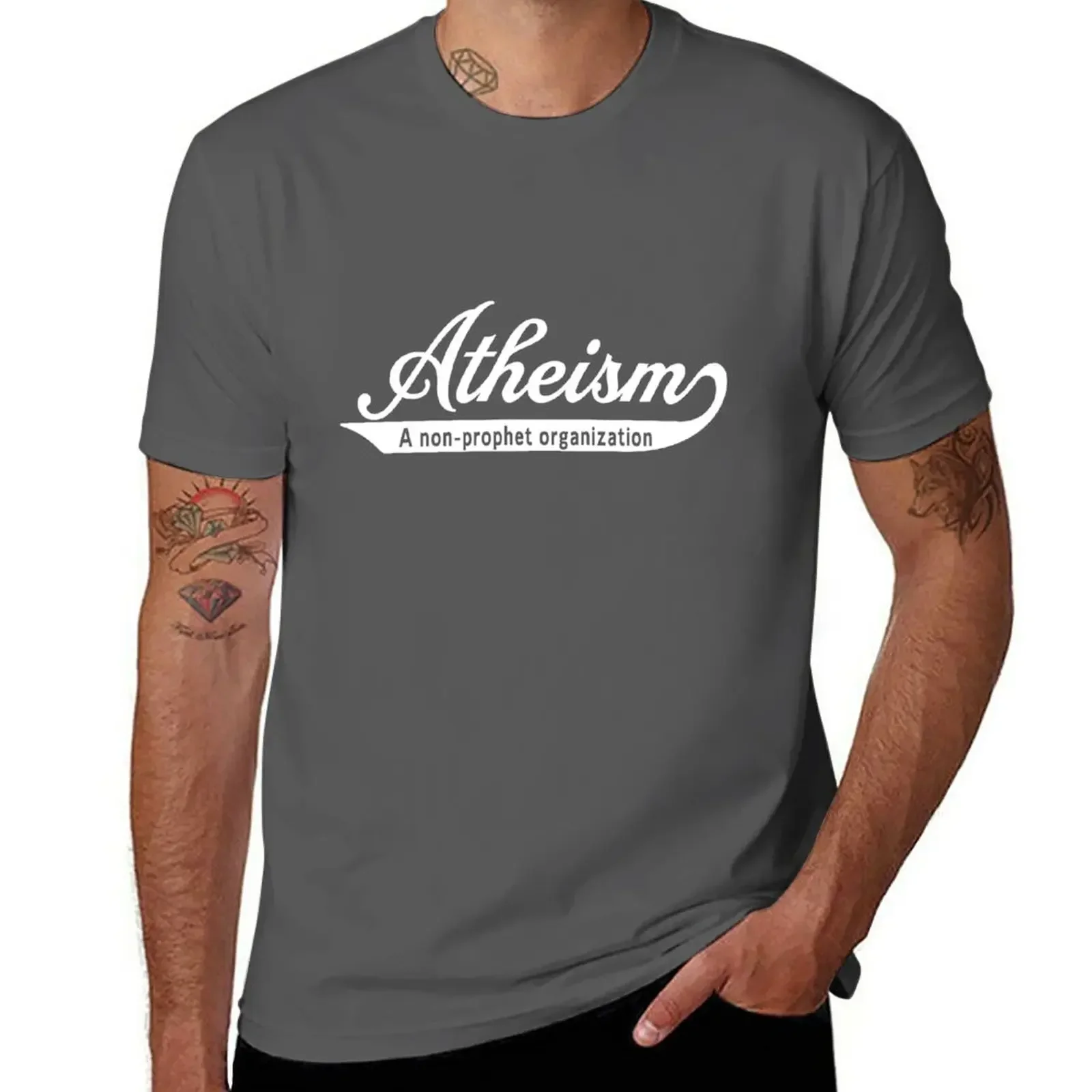 

Atheism. A non-prophet organization T-Shirt sweat oversizeds t shirt for men