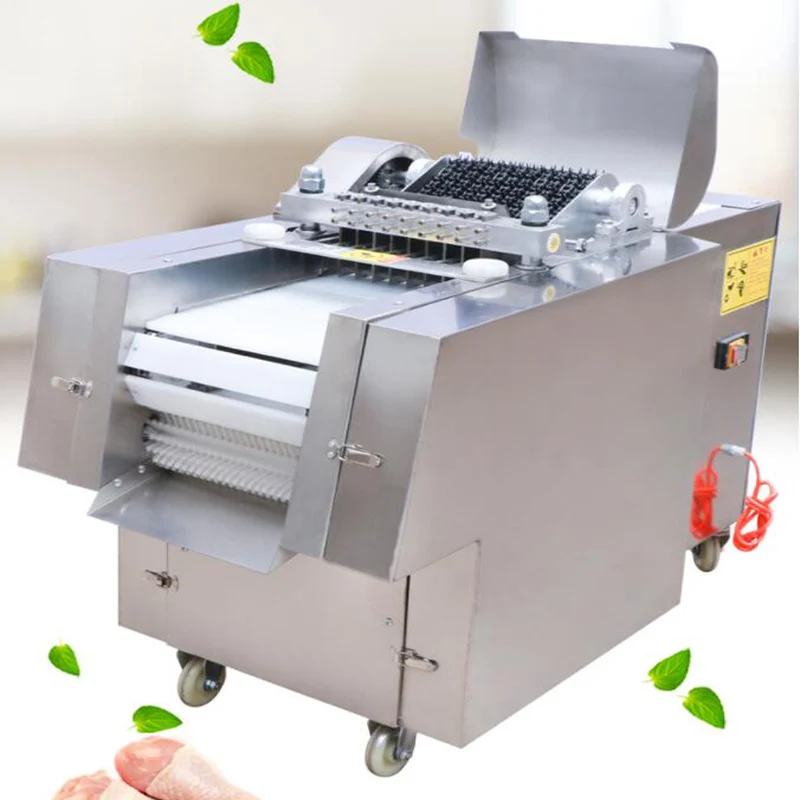 Fast Cutting Processing Frozen Pork Chicken meat beef Ribs Cutter Cubes Cutting Slicing Dicing Machine 2
