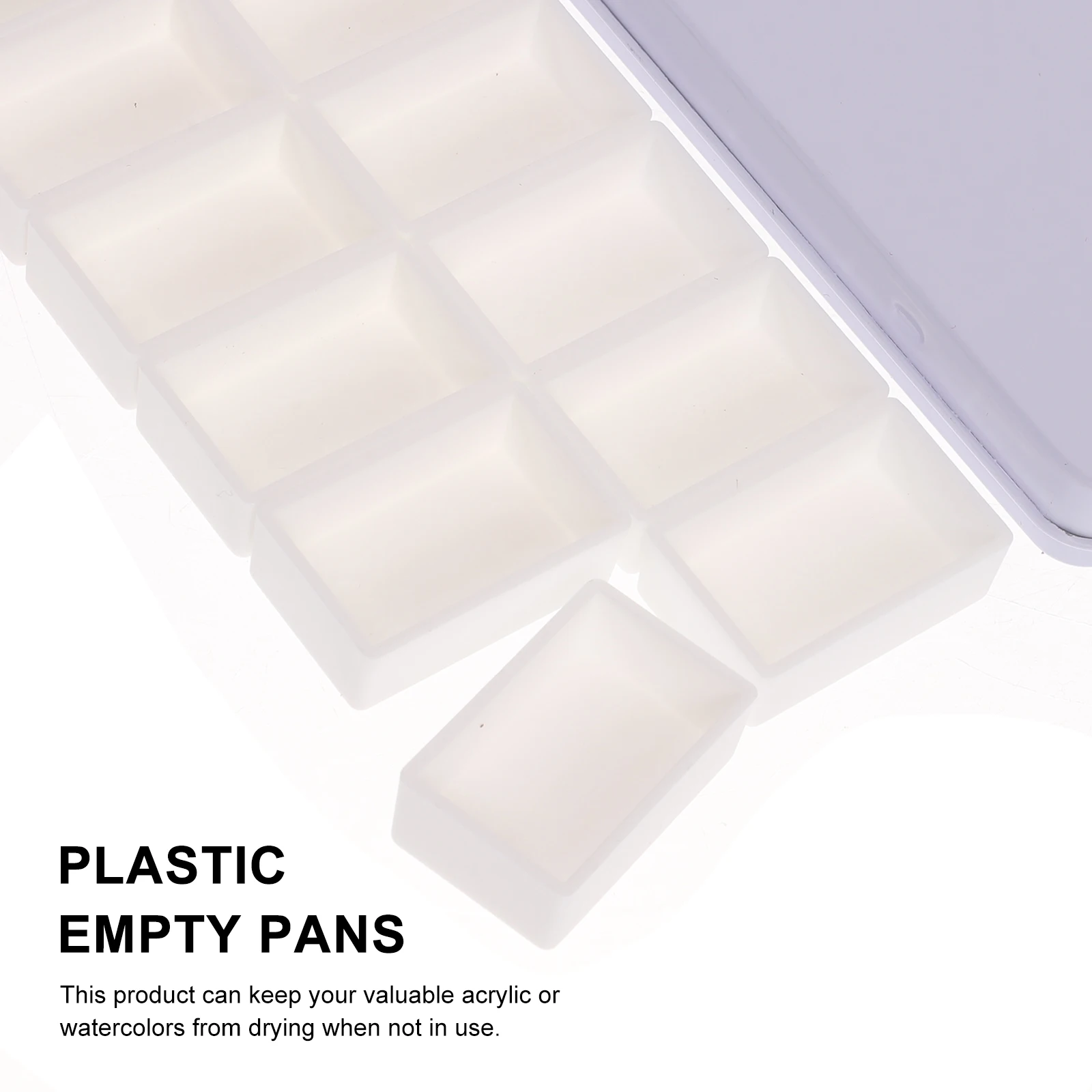 Empty Watercolor Paint Grid Pans Acrylic Oil Paints Tray Iron Storage Box Artists Palette Art Supplies paint tray color palette watercolor palette watercolor paint pans paint pots 12/21/24/45 Grids