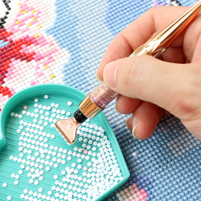 Bead Diamond Painting Accessories Rhinestone Tray Diamond Art Point Drill  Pen Glue Clay Anti-Slip Mat DIY Embroidery Tools Kit