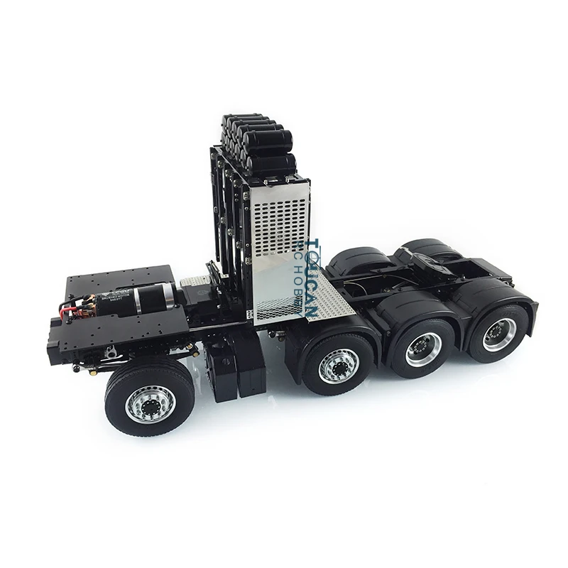 SALE 1/14 LESU 8X8 Metal Axle Gearbox Chassis Equipment Rack for RC Truck Tamiyay 3363 1851 Remote Control Tractor Th16496 6