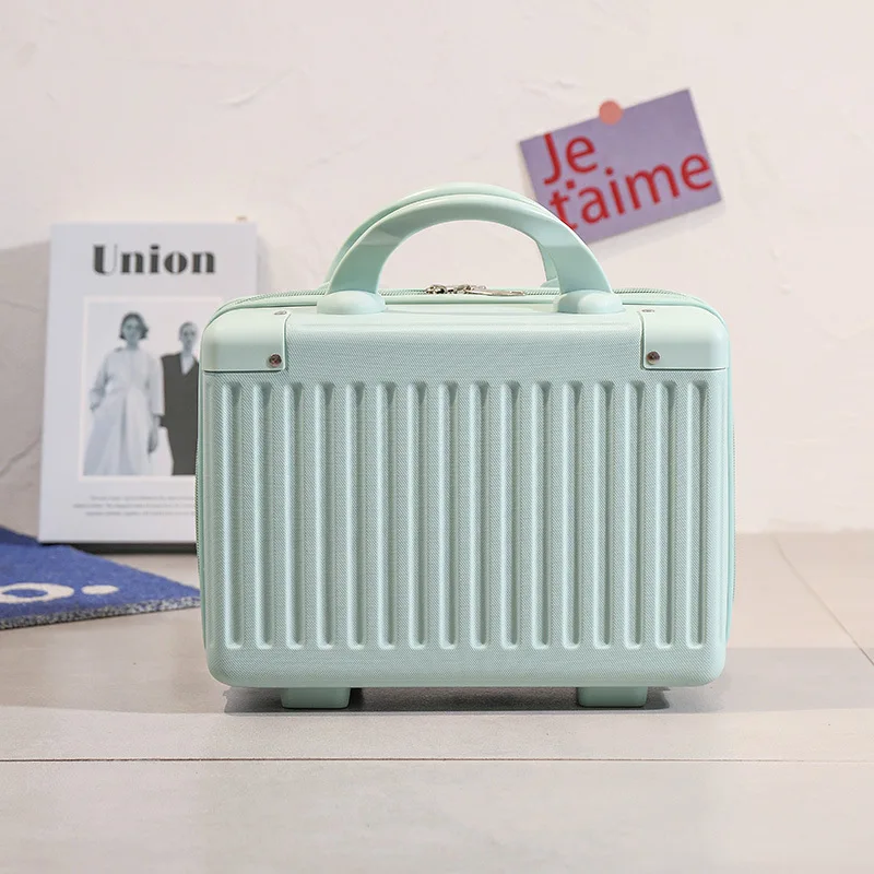 14-inch Travel Hand Suitcase Portable Cosmetic Bag Carry-on Small Cabin Mini Carrier Storage Box Makeup Cases Luggage for Women