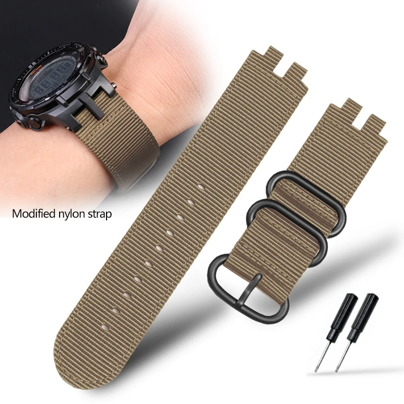 Durable Nylon Waterproof Outdoor Sports Watch Strap Bracelet