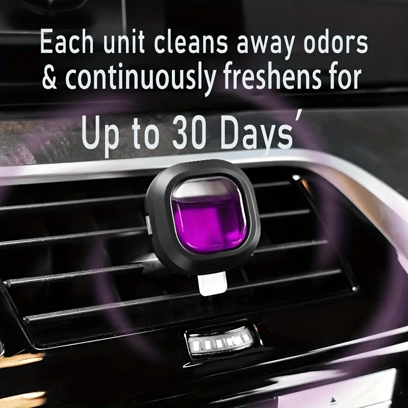 5pcs small black box car aromatherapy air outlet for fresh air, deodorization, odor removal, long-lasting fragrance retention 5