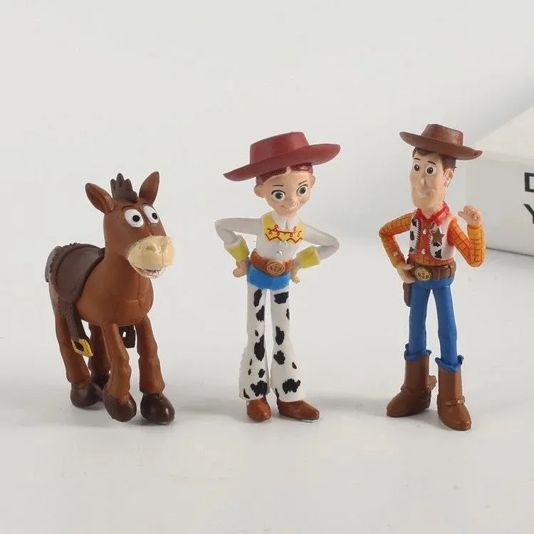 7Pcs/Set Toy Story 4 Action Figures Toy Woody Jessie Buzz Lightyear Forky Pig Bear Figura Model Doll Figurine  Birthday GiftK - 4