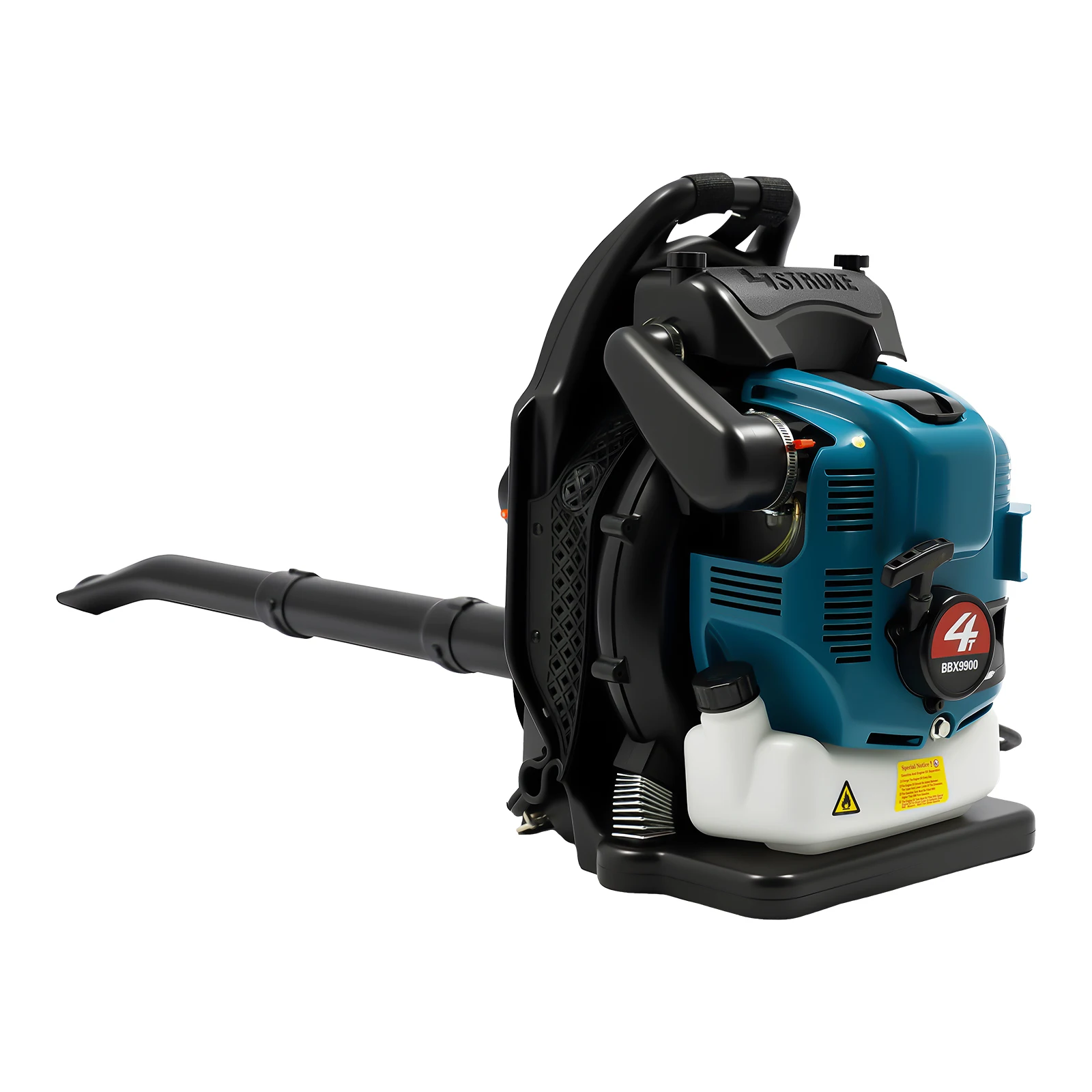 4-Takt-Benzin-Laubbläser, kabelloses Benzin-Luftgebläse für Rucksäcke, 2,6 kW/7000 U/min, einstellbare Geschwindigkeit für die Rasenpflege im Garten im Garten – Detail 5