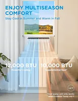 12000 BTU Smart Inverter Air Conditioner Window Unit with Heat and Dehumidifier – Cools up to 550 Sq. Ft 2