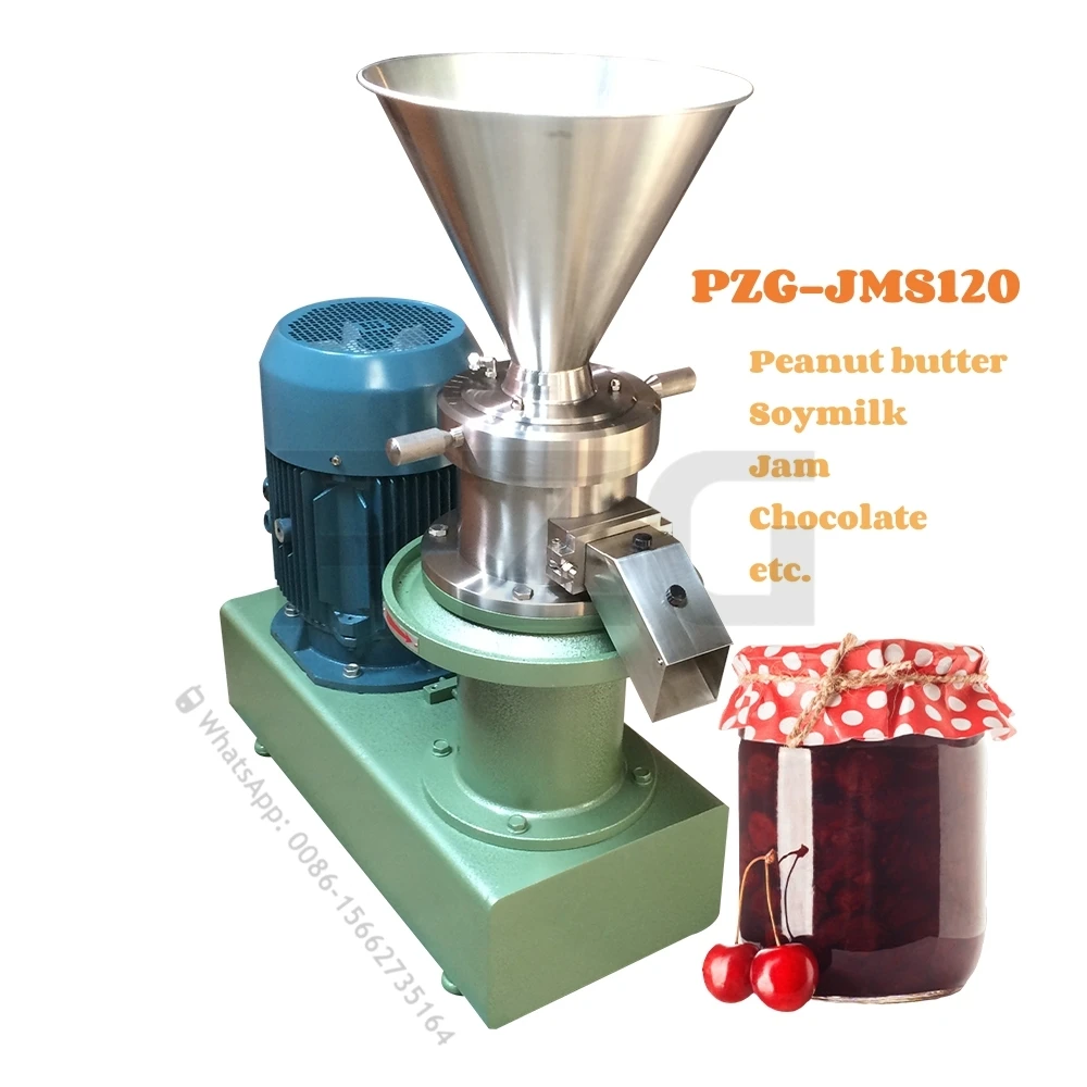 

Automatic JMS120 Jam Making Machine Almond Paste Peanut Butter Grinder Colloid Mill For Nuts Butter Tomato Paste Making Machine