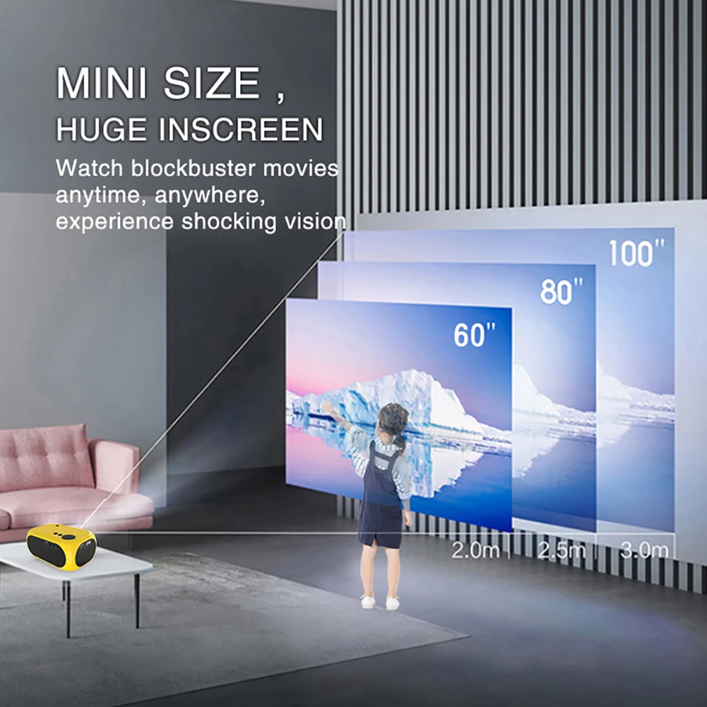 

Small Projector With Classic Game Small Multi-media Player Beamers For Home Theater