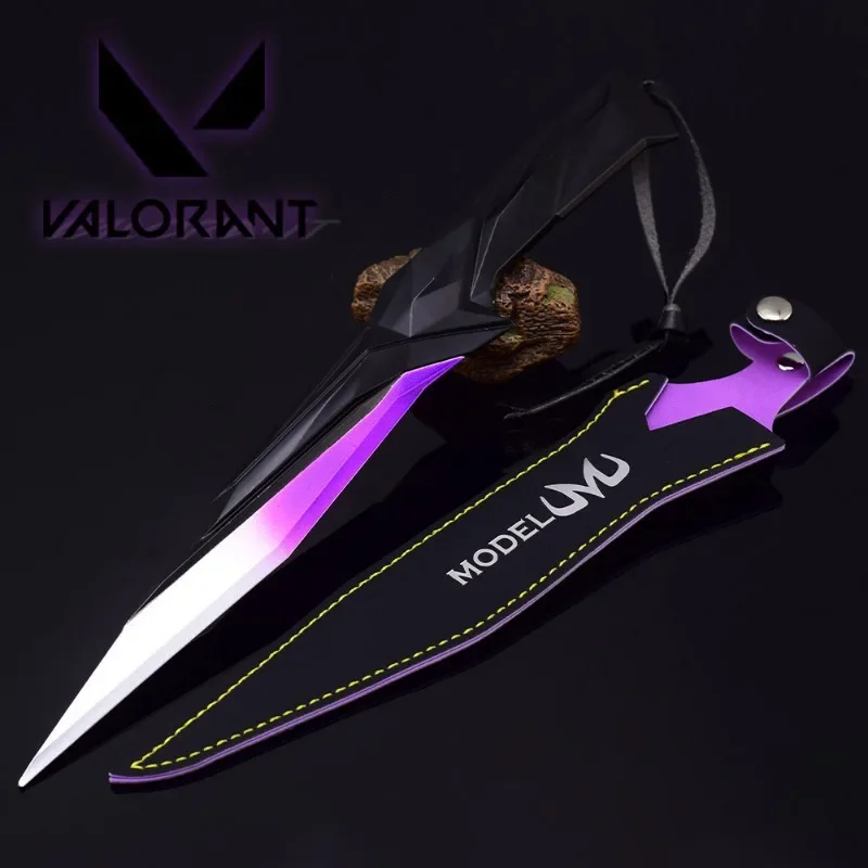 

30cm Valorant Games Weapons Singularity Knife Melee Metal Model Karambit Practice Samurai Sword Cosplay Katana Gift Boy Toys