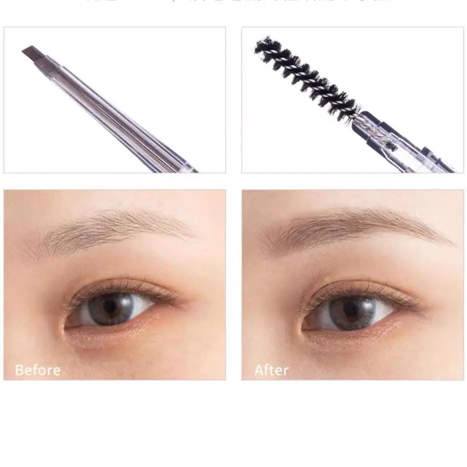 FLORTTE Eyebrow Pencil Trimmer Set Extremely Fine Waterproof Long Lasting Eye Brow Pen Including storage bag