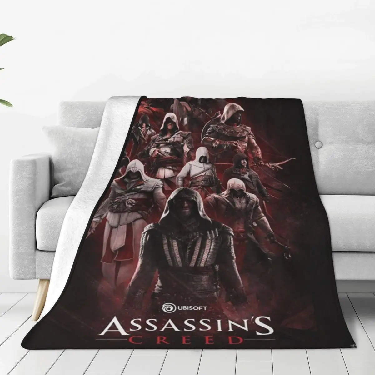 Assassins Creed Mirage Coperte Copridivano In Pile Autunno/Inverno Coperte Portatili Ultra-Morbide Per Biancheria Da Letto Copriletti Da Viaggio