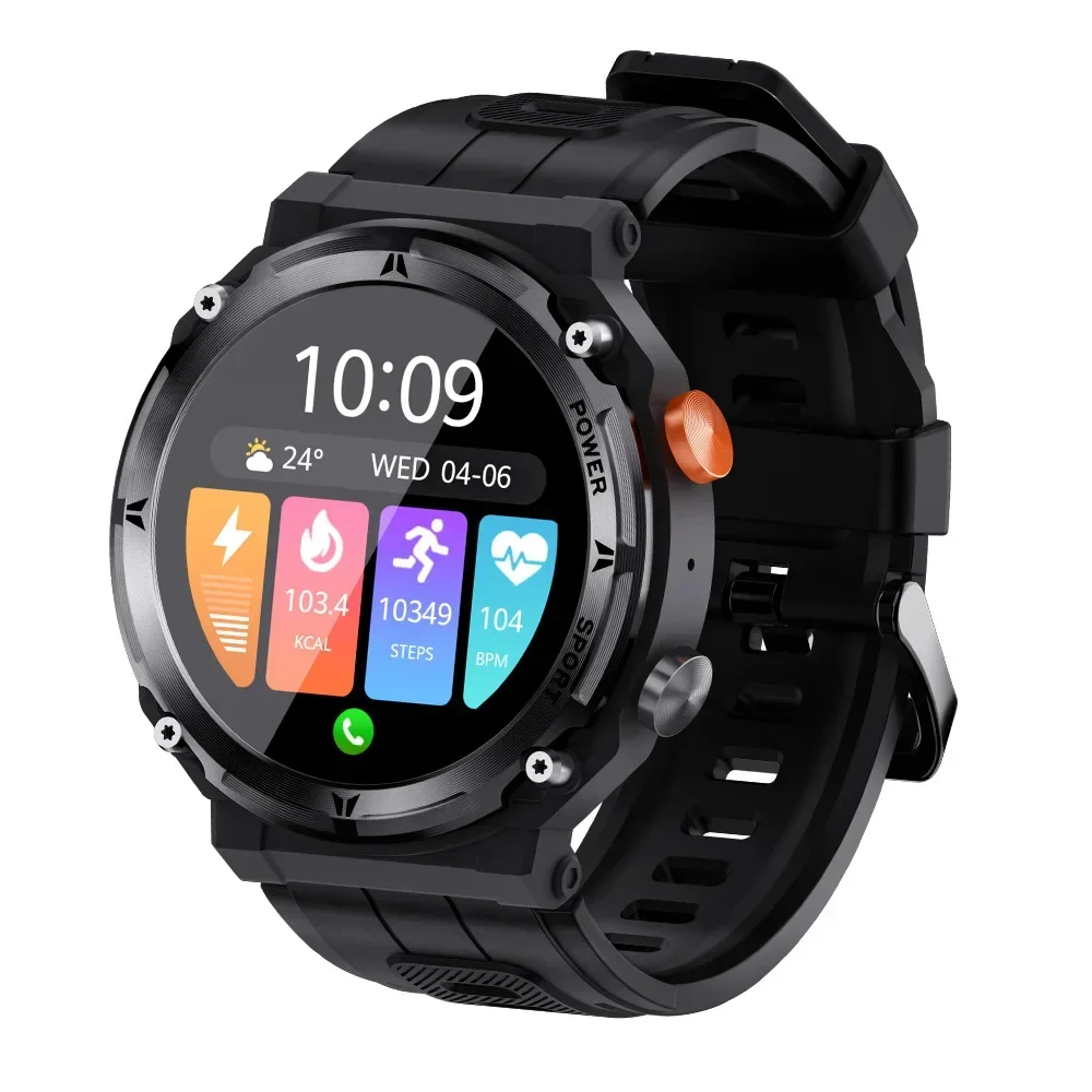 

Smart Watch C21 Pro Men Rugged Outdoor Sport Bluetooth Call Voice Assistant 1.39inch Fitness Tracker Heart Rate Smartwatch