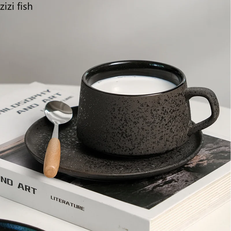 MugNatura | Keramische koffiemok in Japanse stijl met houten handvat