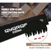 1PC Black Small Hand Saw 6 Inch Japanese Pull Saw with Double Edges 15/17 TPI Flush Cut Saw for Woodworking DIY Projects 2