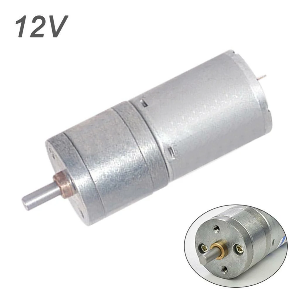 DC Gear Motor JGA25-370 12V Gear Motor DC Reducer High Torque 22RPM-1360RPM Speed