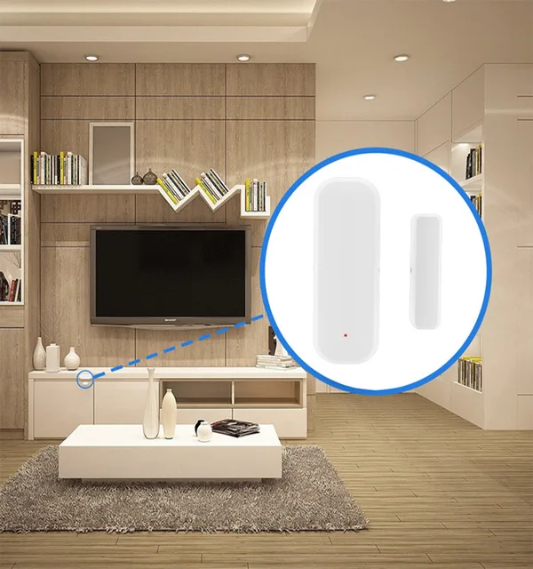 Zigbee3.0 Tuya Window Door Sensor Smart Home Security Protection Alarm System Door Open/Closed Detectors Work with Alexa Google 5