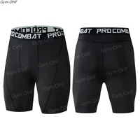 S-XXXL New Crossfit Compression Gym Shorts Men Quick-drying Workout Fitness Leggings Shorts Running Bottom Sports Tights for Men 1