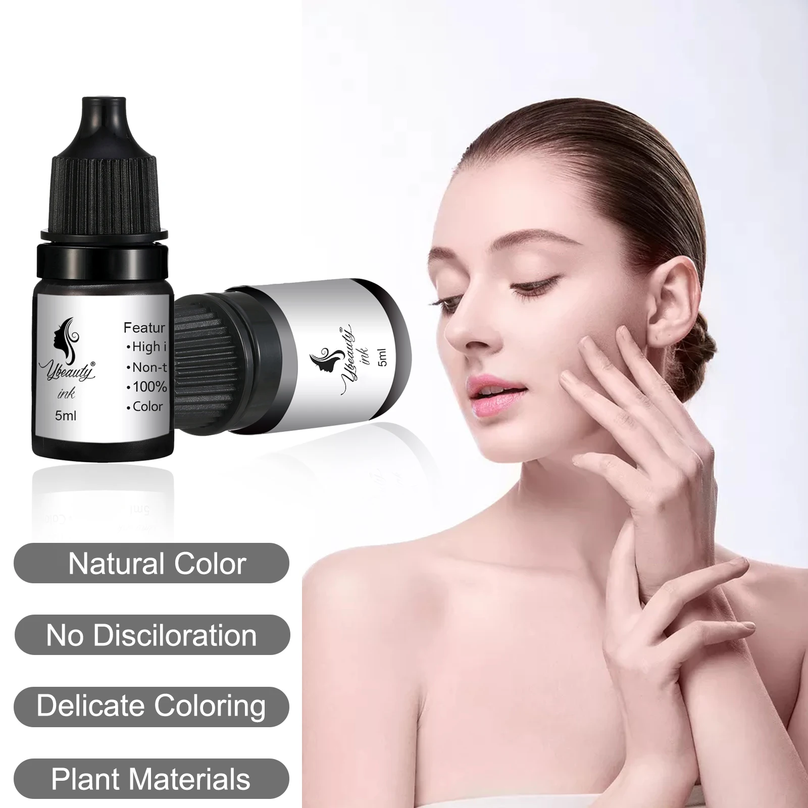 5ml Microblading Pigments Tattoo Ink Milkly Colors for Semi Permanent MakeUp Sets Tint Eyebrow Eyeliner Lips Beauty Nano Pigment