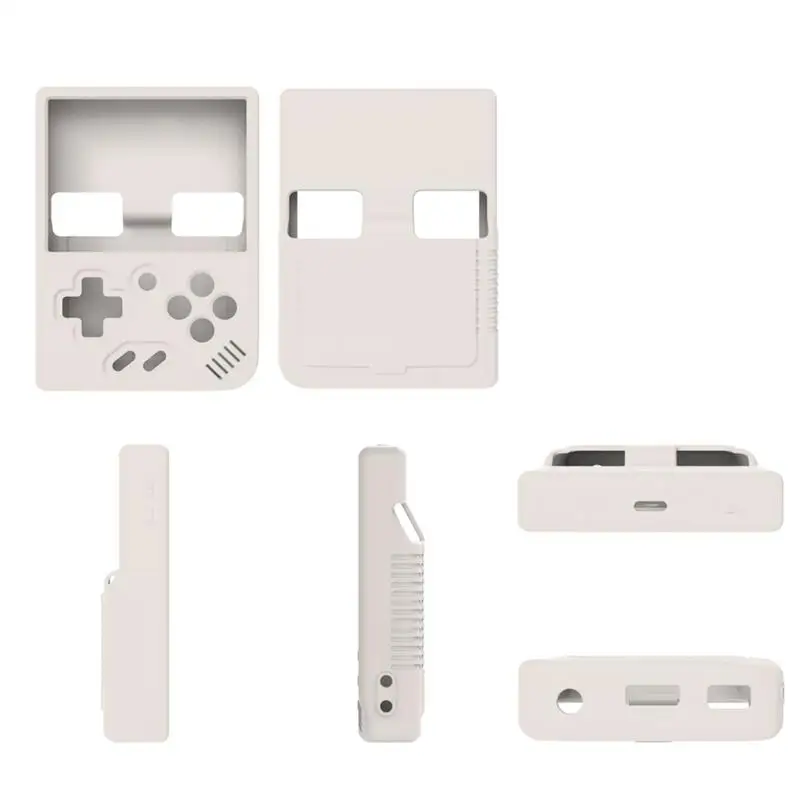 Silicone Capa Protetora para Miyoo Mini Plus, Retro Game Console Caso Poeira, cor sólida, armazenamento, Open Source