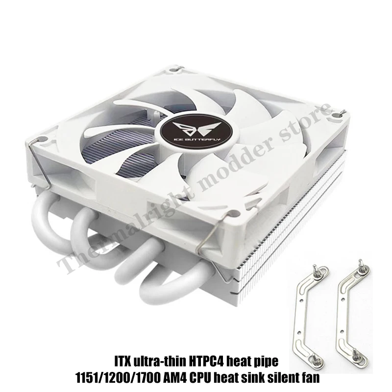 Metalfish Z39 Heat Pipe Cpu Radiador para Intel 115x Amd Am4 39 mm Altura Itx Mini Case Ventilador Pwm Comcontrole de Temperatura - Imagem 3