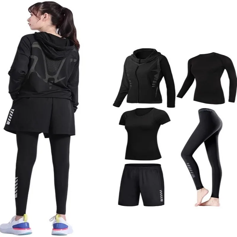 Women's 5-Piece Performance Activewear Set for Yoga, Gym & Running S80e3dbbf41954708b1f276b2b7a15925N