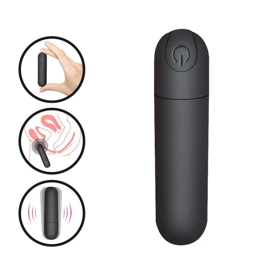 Mini Powerful Bullet Vibrator G-spot Massager Sex Toy Women Clitoral Stimulator USB Charge Black Jumping Egg for Women S80e3dee039774359b9a2900b5676f360w