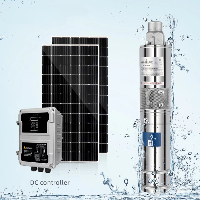 

150M Screw Solar Powered Submersible Borehole Water Pump System For Agriculture Irrigation Deep Well Bombas Sumergibles De Agua