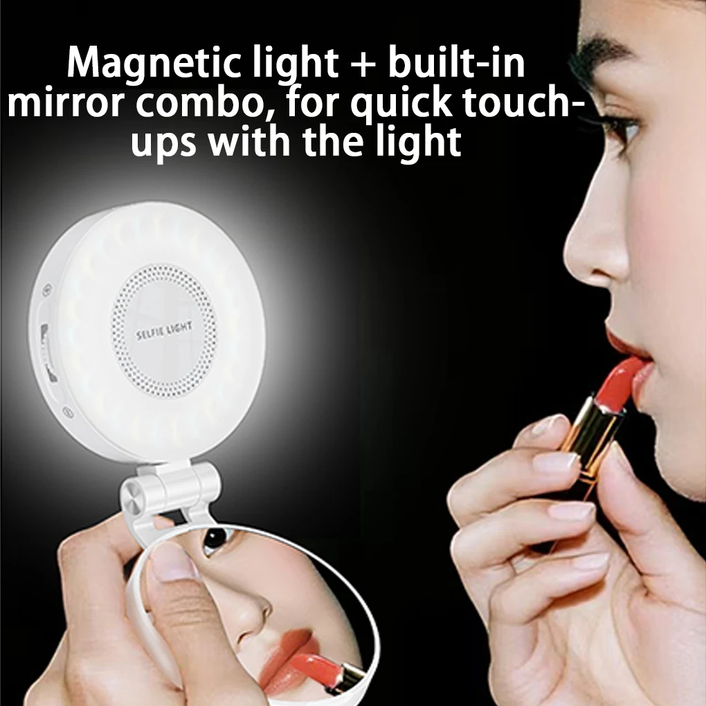 Mobile Phone Selfie Light Brightness Fill Light LED Magnetic Mini Ring Lamp Photography For iPhone 16 15 Apple 14 13 Pro - Image 3