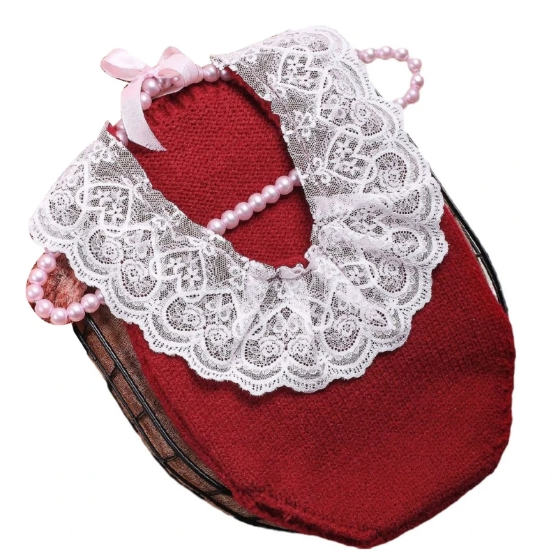 

Photography Costume Headband and Sweater Photography Props for Infant 0-1 Month 40JC