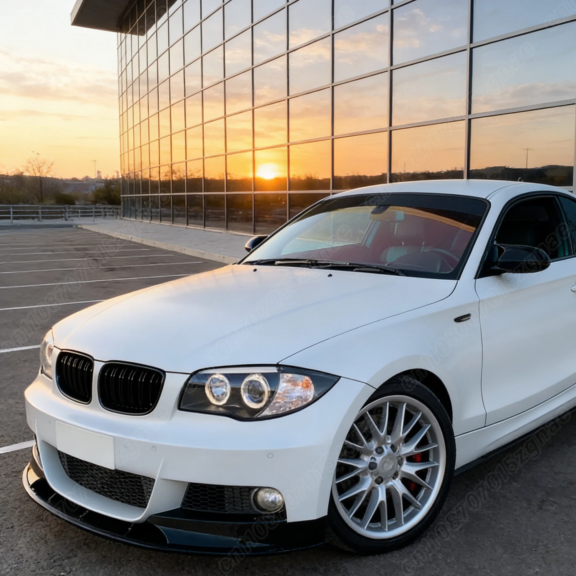 BMW 1 시리즈 E82 M 스포츠 2007 2008 2009 2010 2011 2012 2013 2014 자동차 프론트 범퍼 립 바디 개조 스플리터 키트
