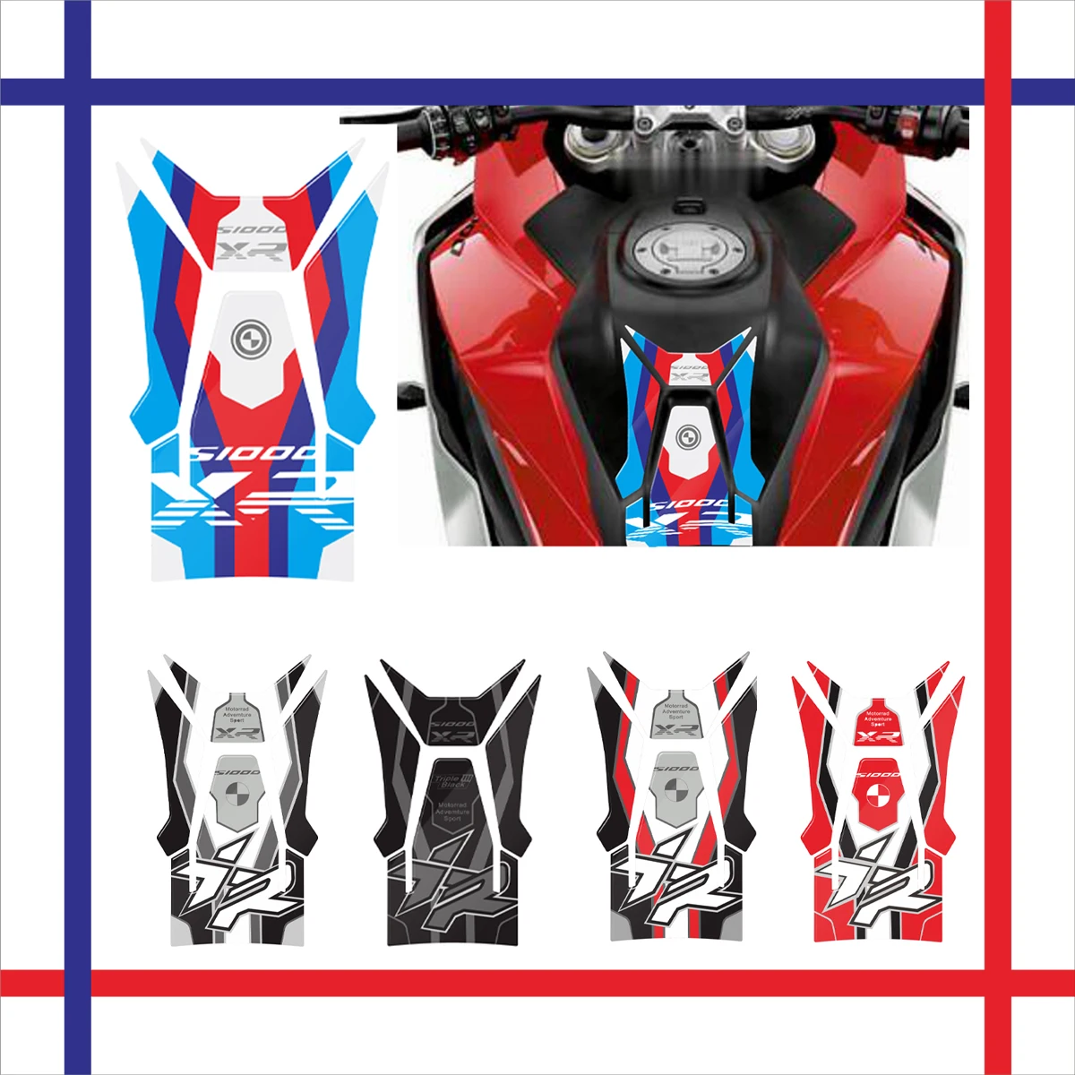 Per Bmw S1000Xr S1000 Xr 2020 2021 2022 2023 Moto 3D Gel Tank Pad Protector Gel Paint Protection Decal