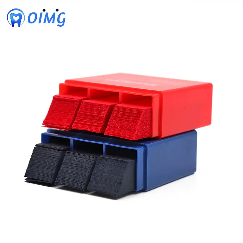 300 Sheet/box Dental Articulating Paper Red or Blue 55*18mm Occlusal Paper Teeth Whitening Consumables images - 6