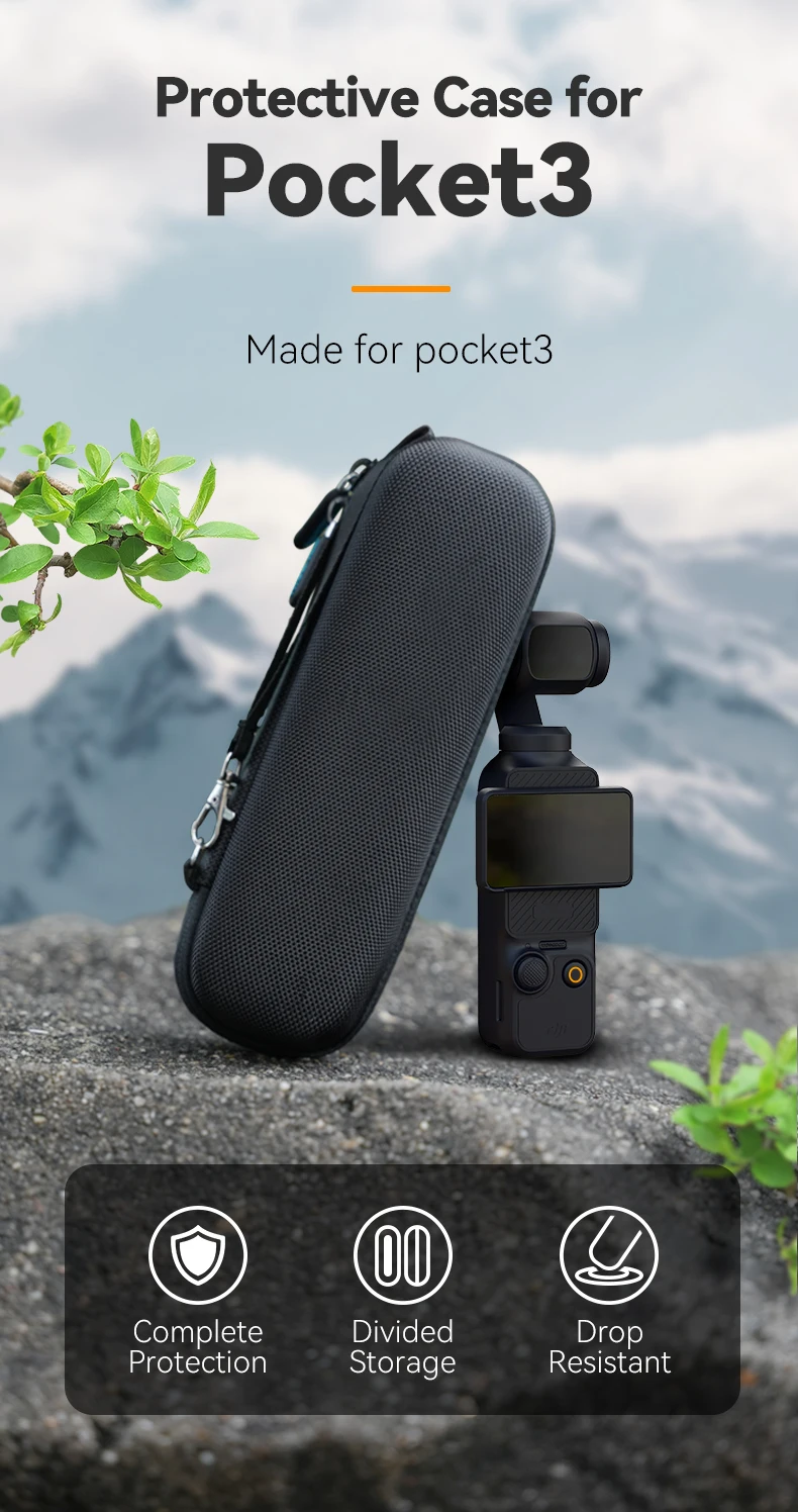 Mini Protective Bag For Pocket 3 Carrying Bag Waterproof Storage Box For Pocke