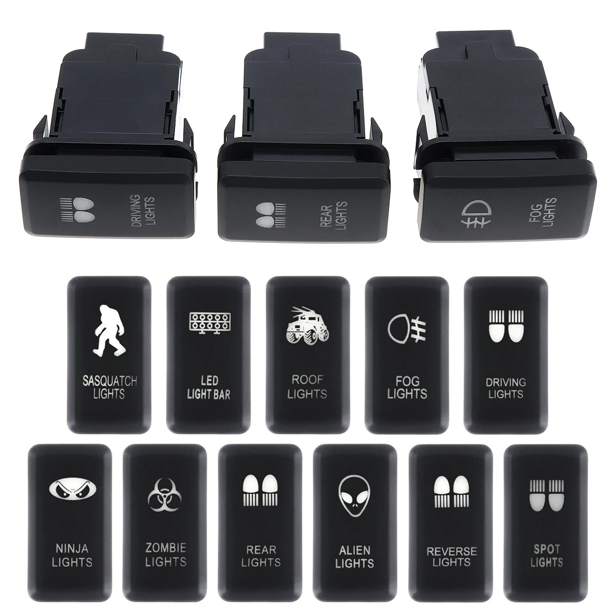 luz azul switches com conector kit de 05