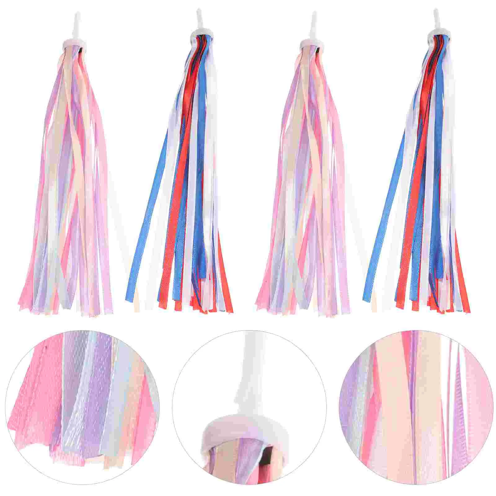 

Children's Bicycle Decorations Colorful Streamers Tassels Ribbons Bike Handlebar