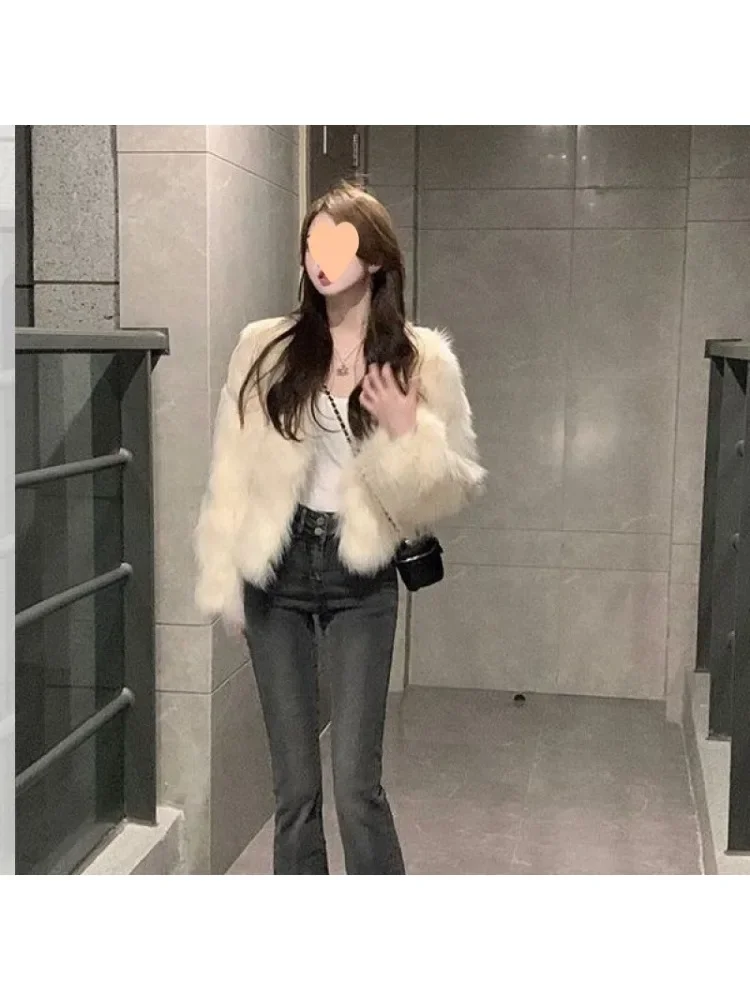 Women\'s Coat Korean Style Fur Coat for Women Winter 2023 New Thickened Fashionable Imitation Fox Fur Coat Woman Clothing
