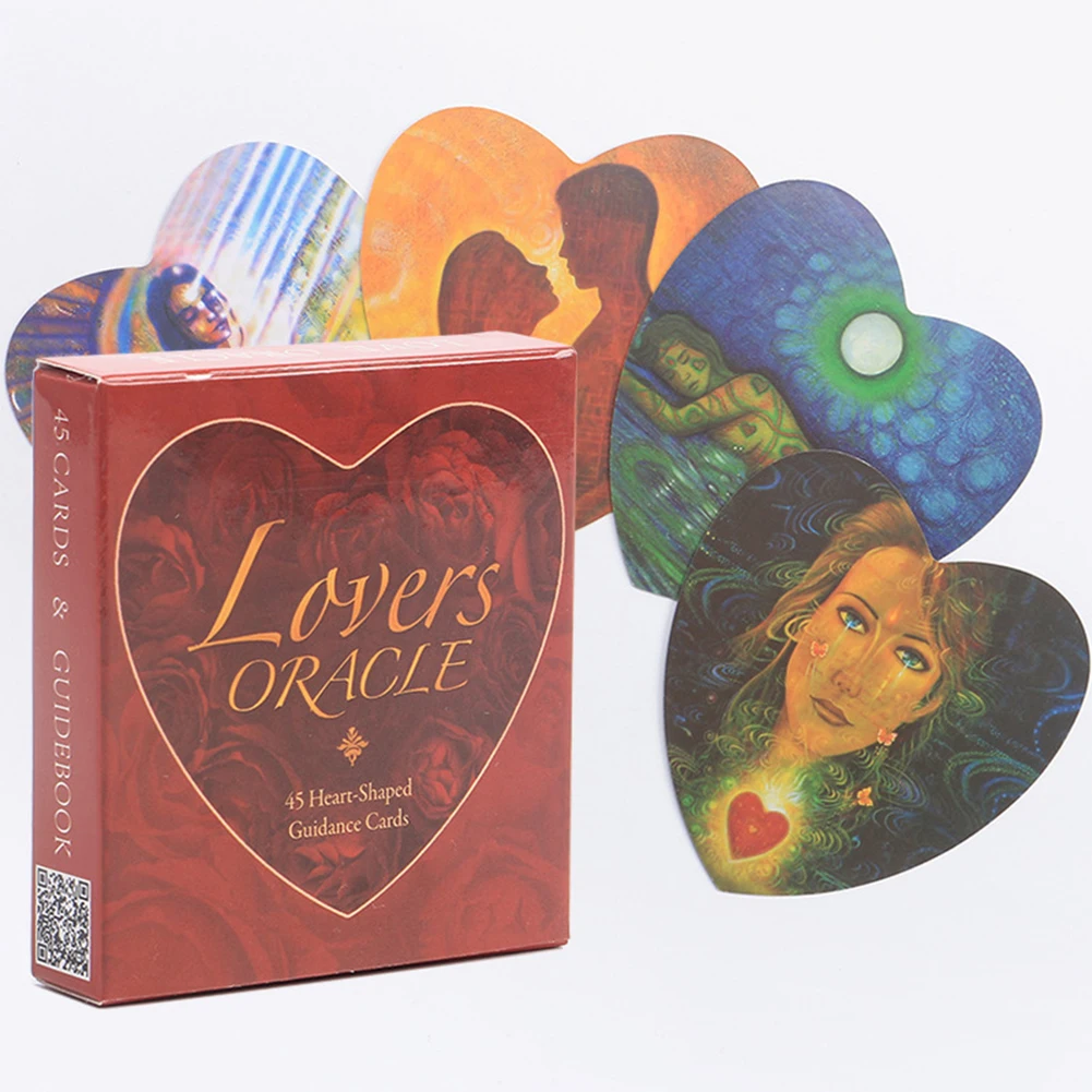 45pcs/pack Love Oracle Cards For Home Heartshaped Fortune Telling
