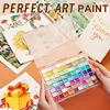 20/24/60/72-Color Pearlescent Watercolor Paint- Intense Sparkle, Professional Coverage, Light Fastness - Glitter Solid Pigments 5