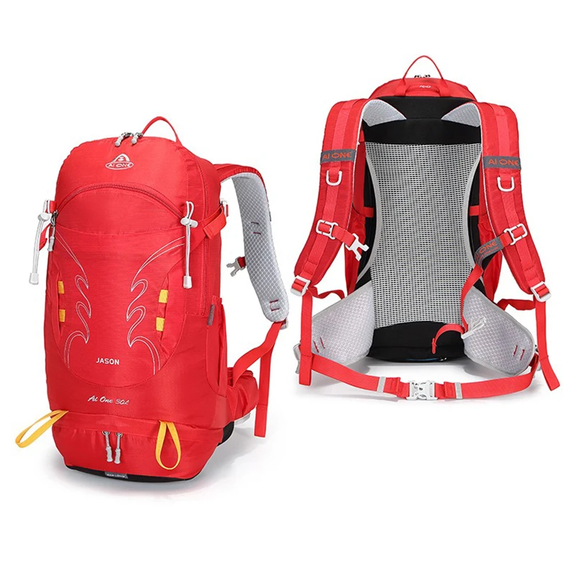 30L hiking backpack portable frame outdoor sport mountaineering backpack lightweight suspension travel climbing hiking bag men 2