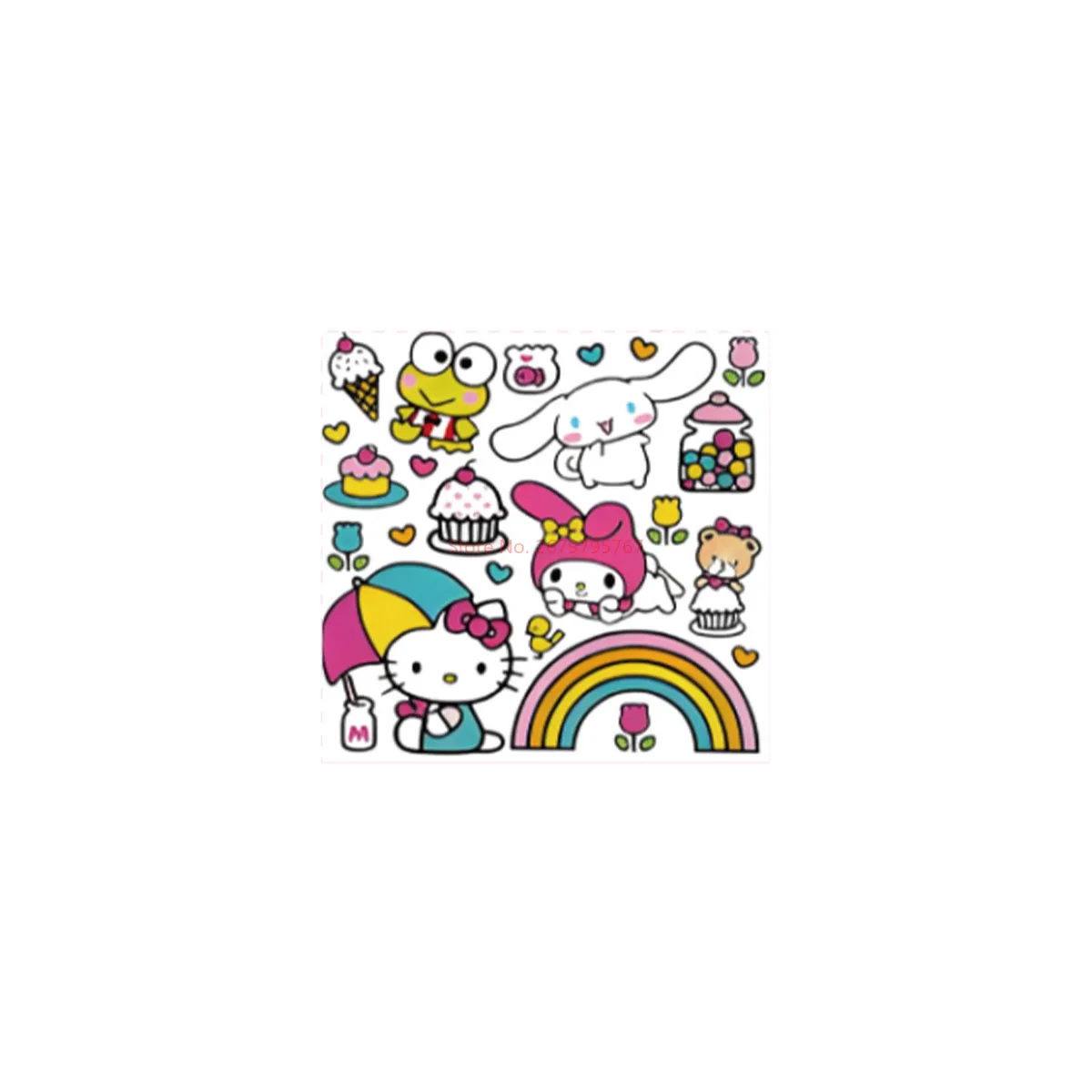 헬로 키티 생일 파티 용품, 일회용 식기, 종이 접시, 종이컵 티슈, 소녀 생일 파티 장식, 어린이