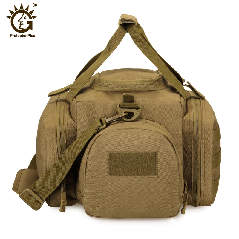 Bolsa Táctica de Rango de Equipo Impermeable 600D, Estuche de Pistola de Tiro, Accesorios de Caza de Color Caqui, Bolsa de Herramientas