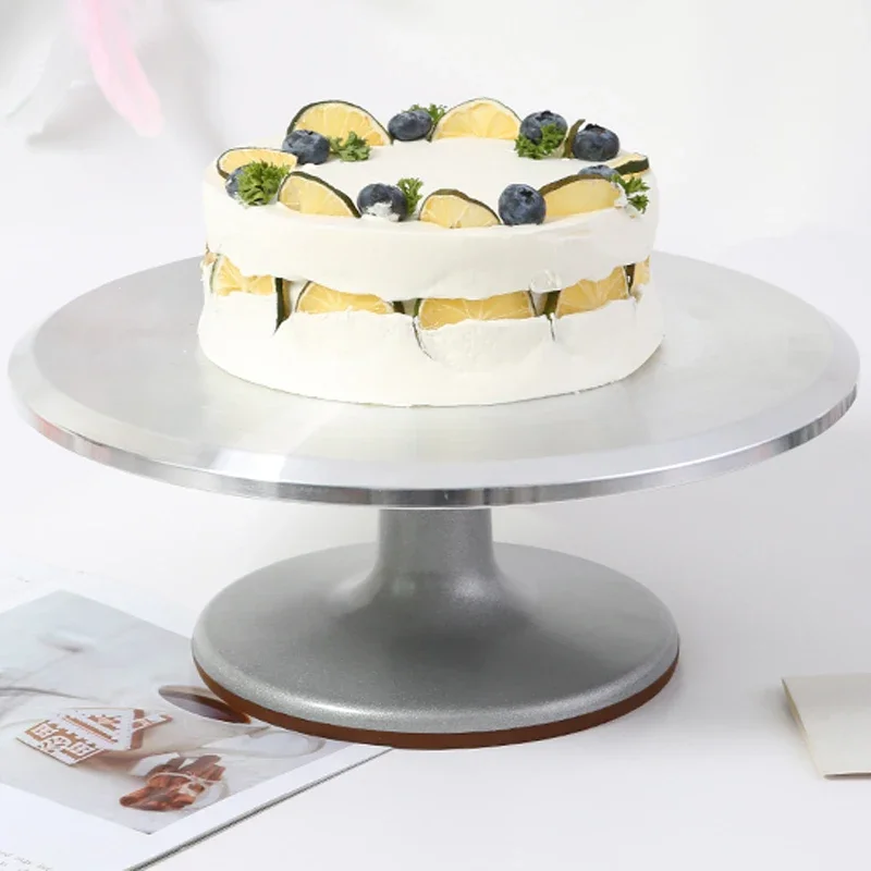 

Stainless Steel Decorating Mouth Scraper Set Rotating Cake Turntable Decorating Table Cake Decorating Turntable Set cake stand