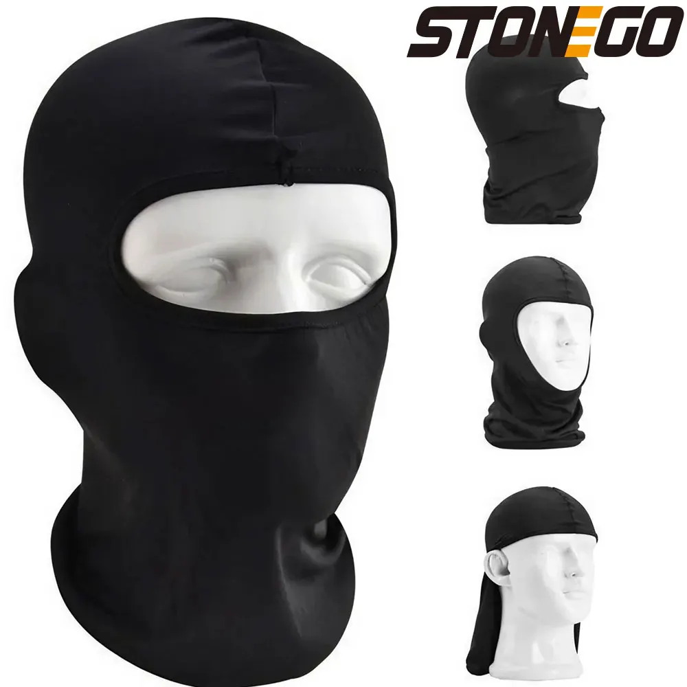Outdoor Sports Balaclava Mask Windproof Full Face Neck milk silk Cotton Ninja Headgear Hat Riding Hiking Cycling cap