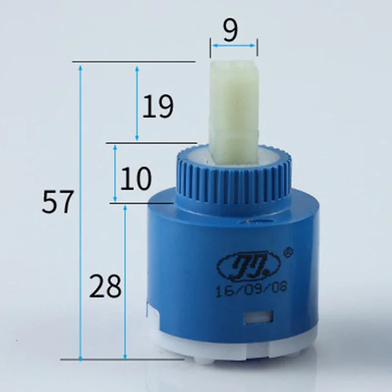 35mm/40mm ABS Shower Faucet Column Ceramic Disc Cartridge Mixing Valve Mixer Shower Bar Tap Bathroom Faucet Replace Part