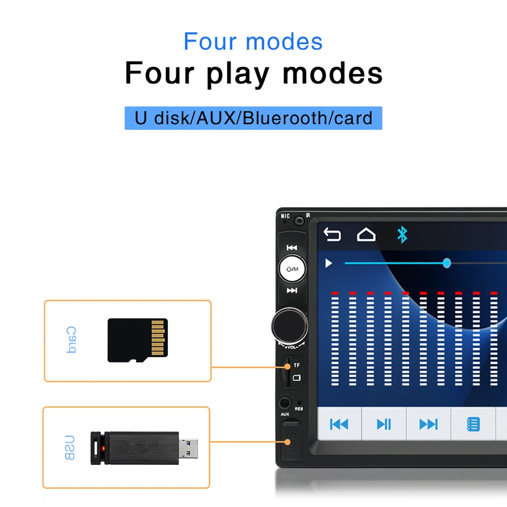 7 ġ 2  ڵ  7012B   Ƽ̵ ÷̾, ġ ũ  MP5 USB TF FM   ī ׷