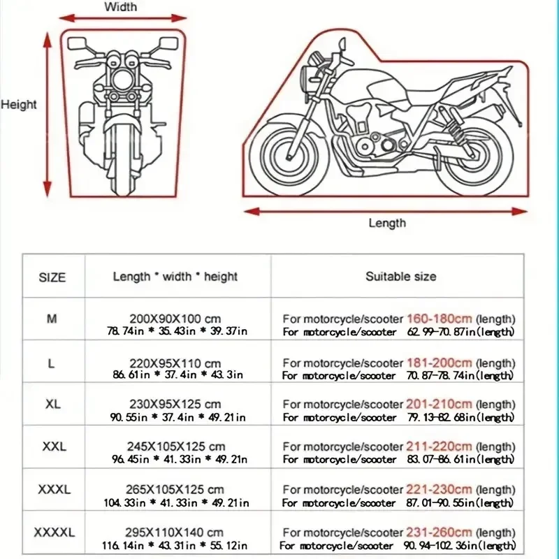 Waterproof Polyester Motorcycle Cover Outdoor Protection