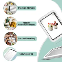 Multifunctional Rolled Ice Cream Maker Cold Sweet Fried Ice Pan DIY Household Frozen Yogurt Maker for Homemade Stir Fry Ice Tray 6